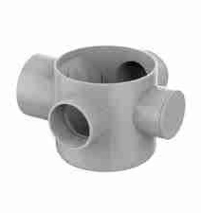 Floor trap four way 4"