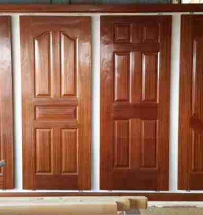 Panel Solid Door Standard Size 32"x80" Mahogany