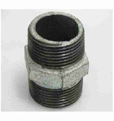 Galvanized Iron Fittings-GI Hex Nipple 1/2"