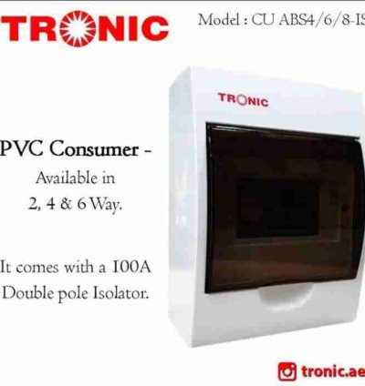 Tronic PVC Consumer Unit 4 Way