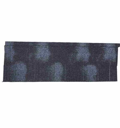 Tactile Stone Coated Steel Roofing Tile 2 Tone Shingle Profile NeroGris