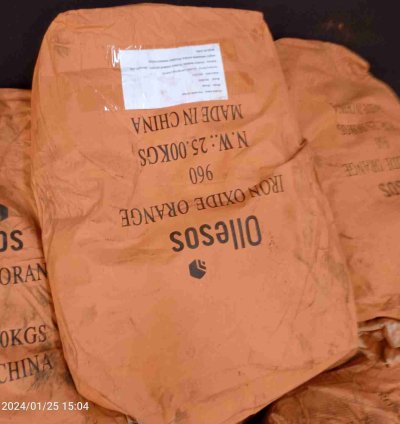 IRON OXIDE ORANGE 25 KGS (HIGH QUALITY)