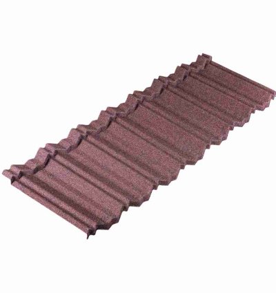 Tactile Stone Coated Steel Roofing Tile Edge Profile Cafe